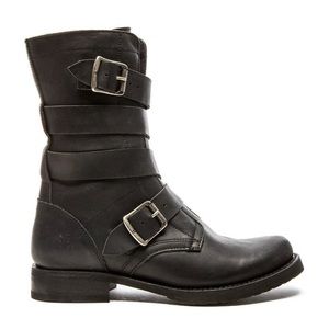 Frye Veronica Tanker Moto Leather Boots 6